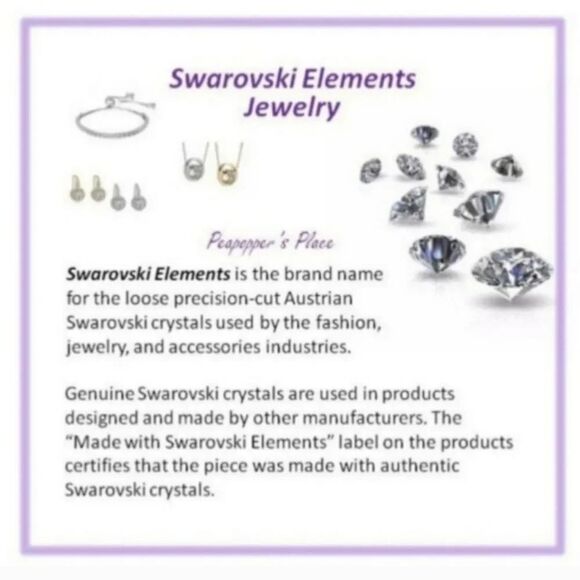 Swarovski Elements 925 Sterling Silver Stud Earrings - Picture 5 of 5